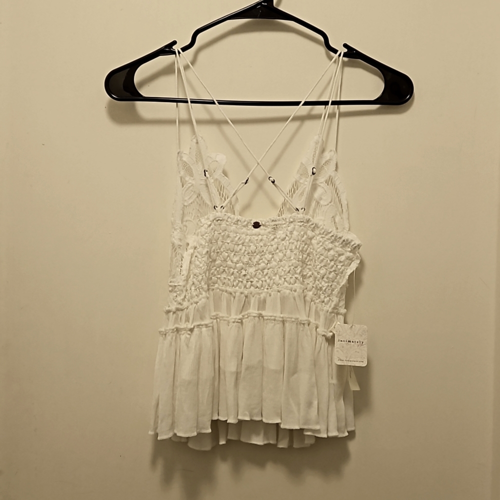 🔥Fire deal!🔥NWT Intimately Free People, XS, White top - Picture 2 of 4